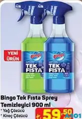BİNGO TEK FISTA SPREY TEMİZLEYİCİ 900 ML